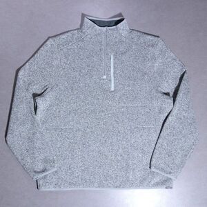 FIGS On-Shift 1/4 Zip Knit Sweater Sweatshirt Heather Gray Men's XXL Scubs